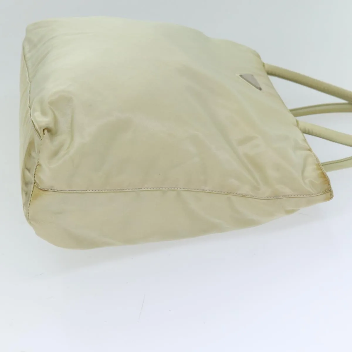 Trendy Inspired Prada Tote Bag Nylon Cream Auth 76177