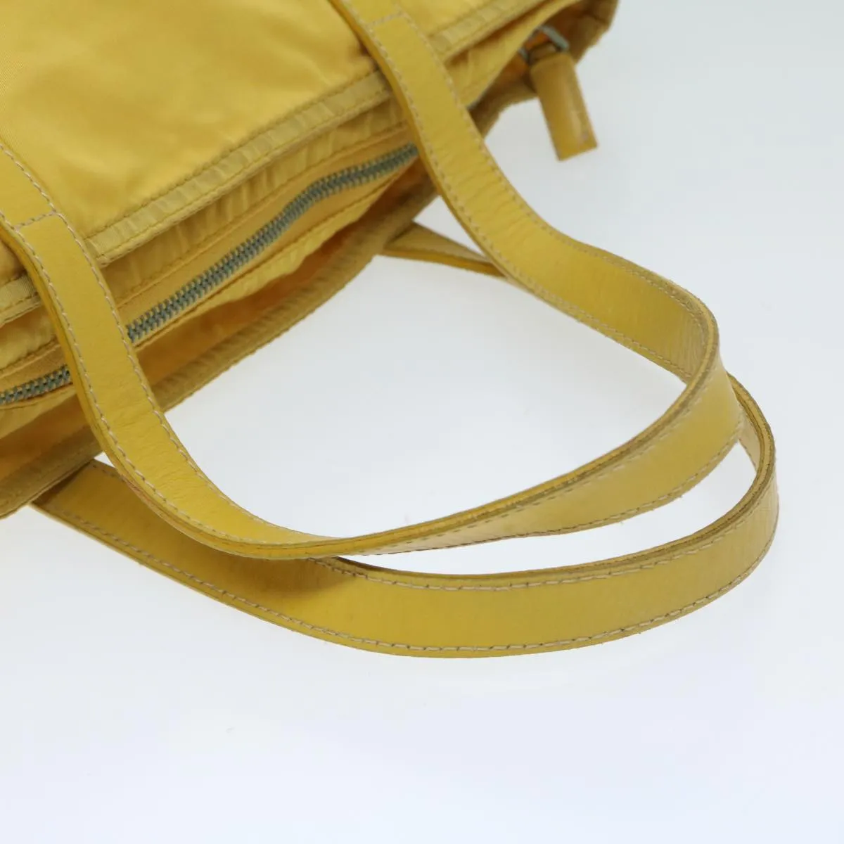 Trendy Inspired Prada Tote Bag Nylon Yellow Auth 67978
