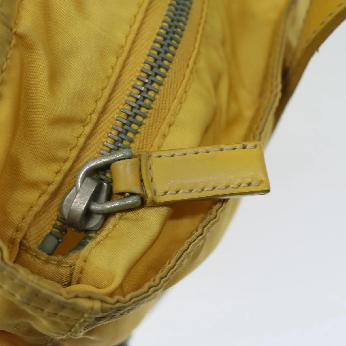 Trendy Inspired Prada Tote Bag Nylon Yellow Auth 67978