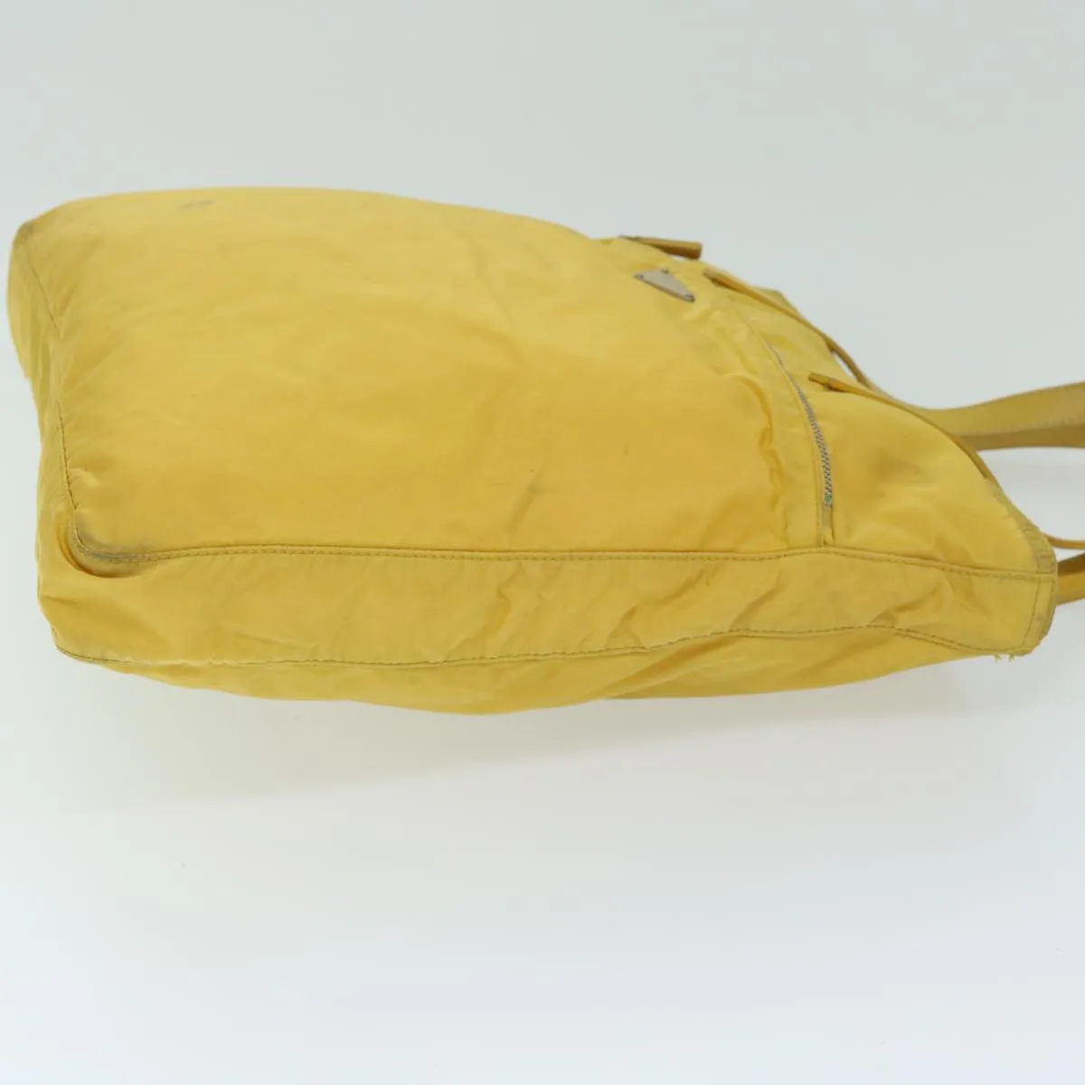 Trendy Inspired Prada Tote Bag Nylon Yellow Auth 67978