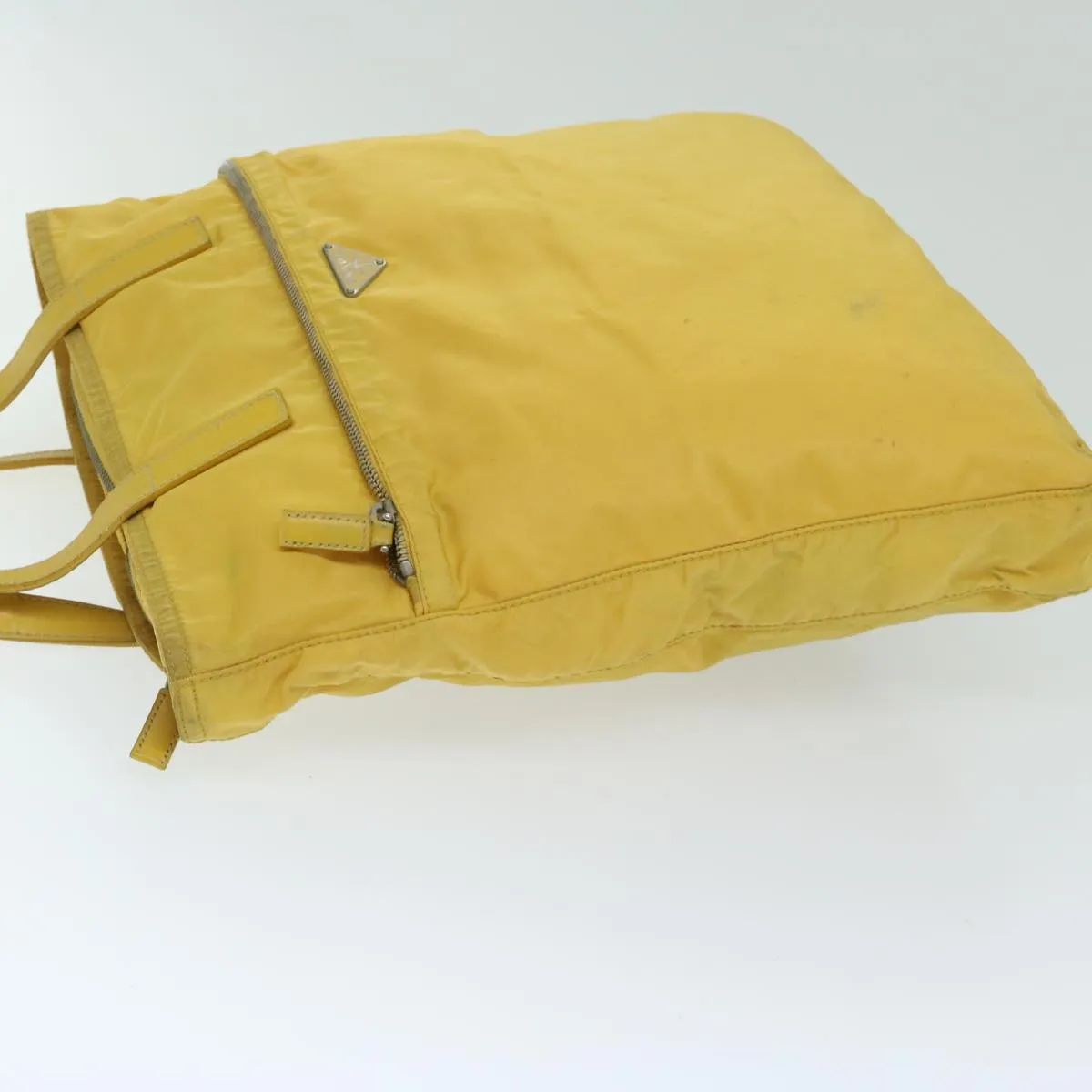 Trendy Inspired Prada Tote Bag Nylon Yellow Auth 67978