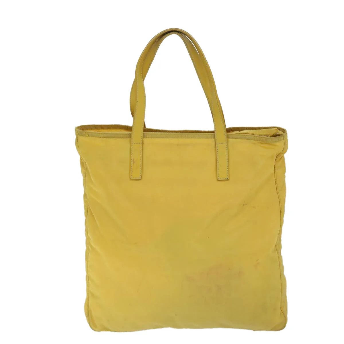 Trendy Inspired Prada Tote Bag Nylon Yellow Auth 67978