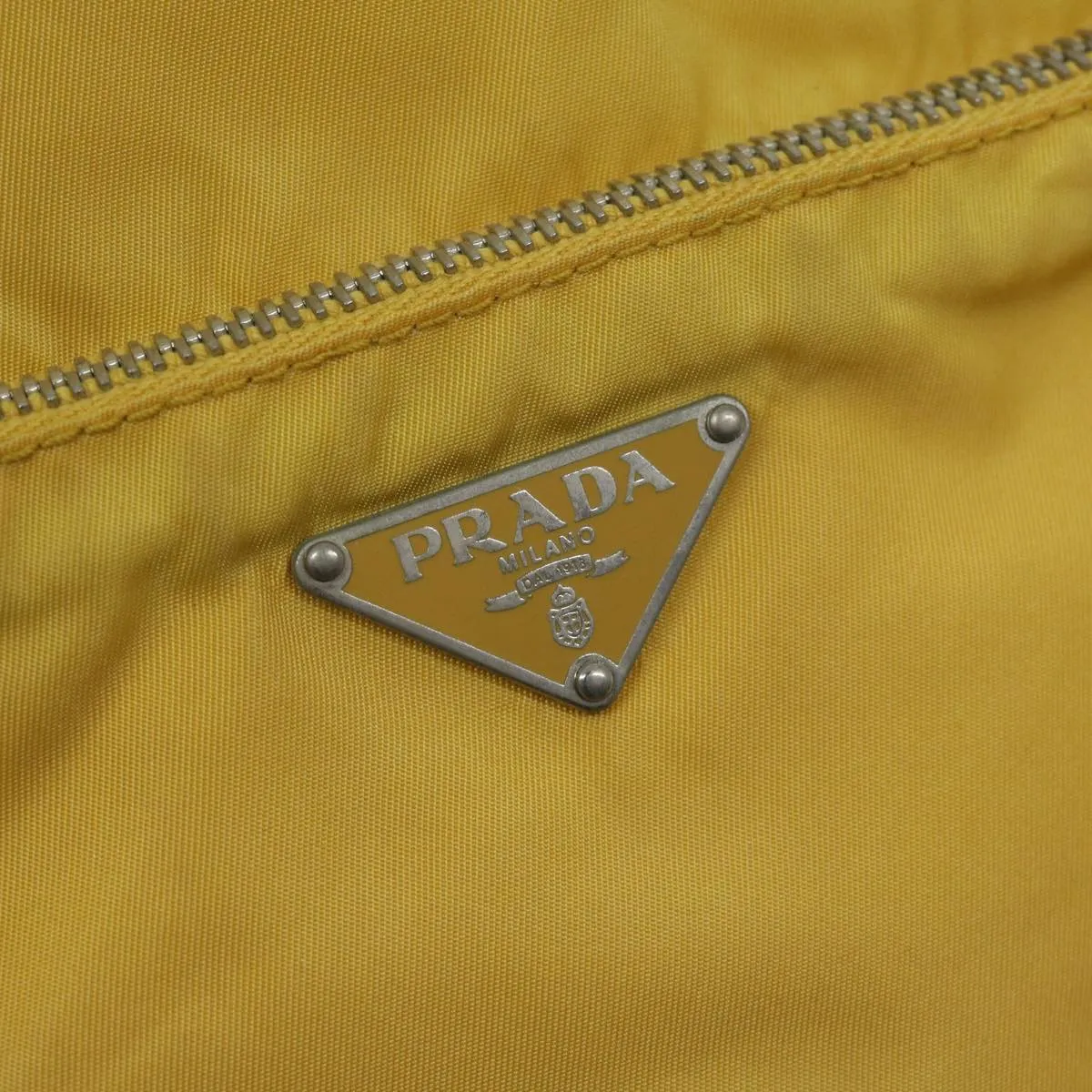 Trendy Inspired Prada Tote Bag Nylon Yellow Auth 67978