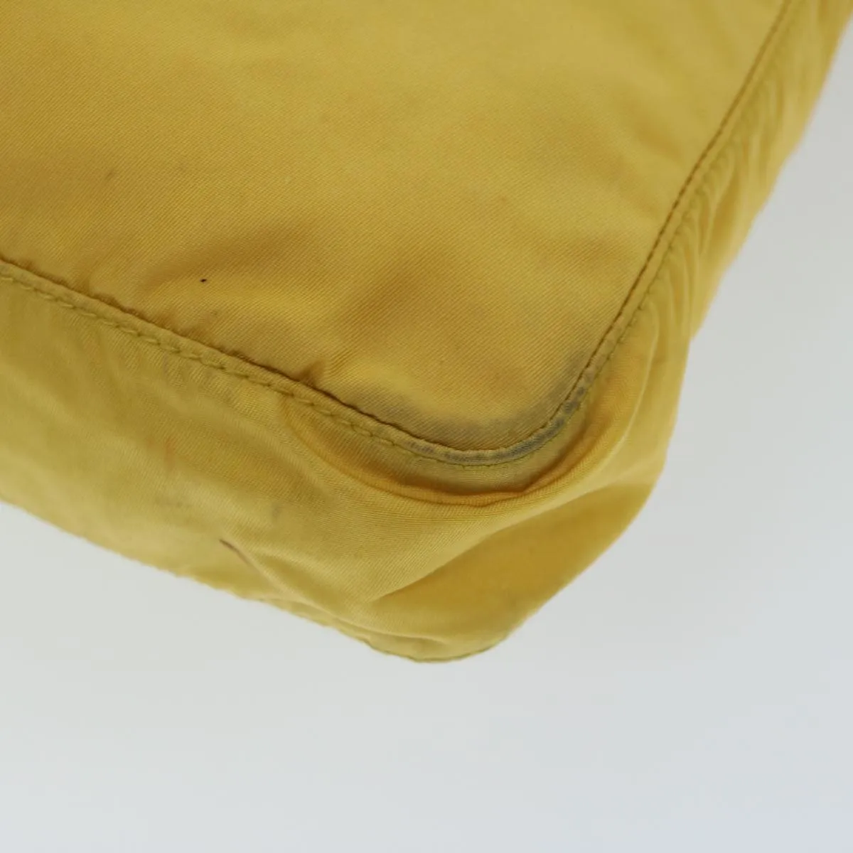 Trendy Inspired Prada Tote Bag Nylon Yellow Auth 67978