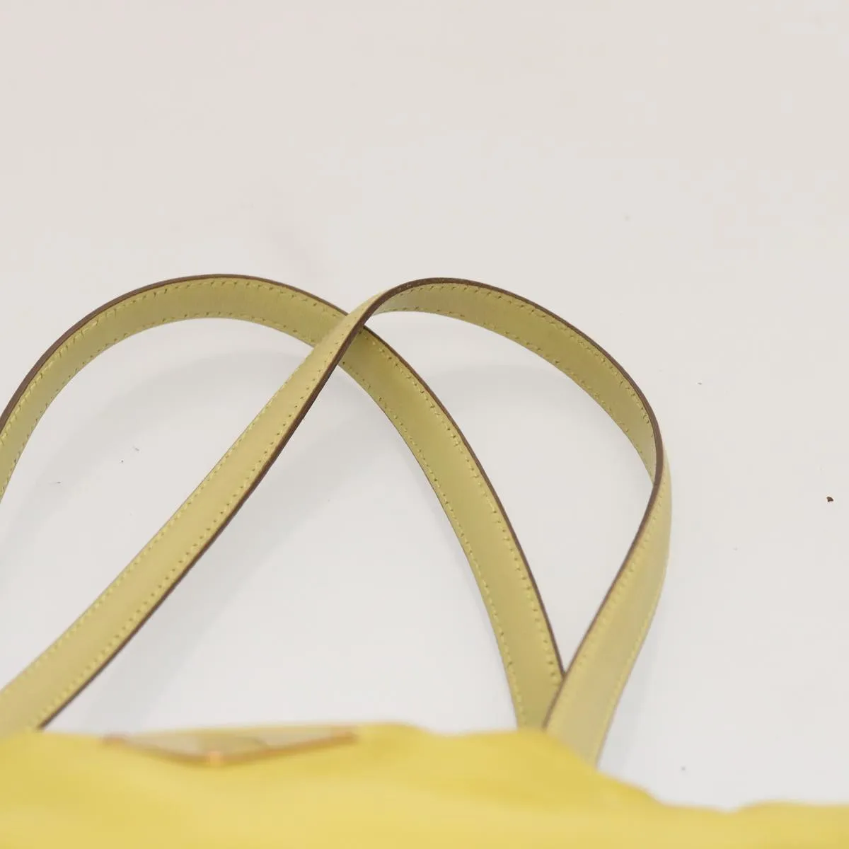 Trendy Inspired Prada Tote Bag Nylon Yellow Auth 73333