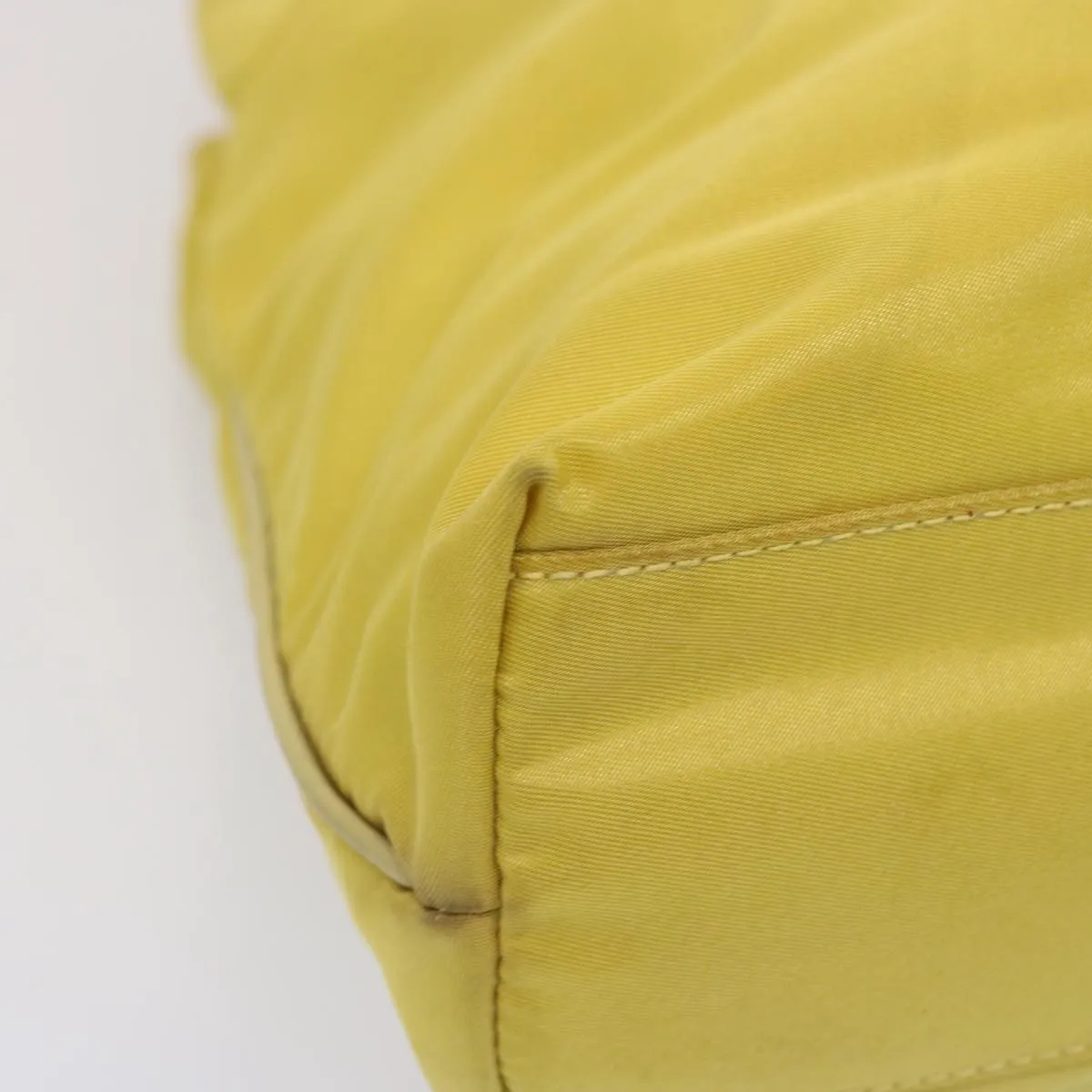 Trendy Inspired Prada Tote Bag Nylon Yellow Auth 73333