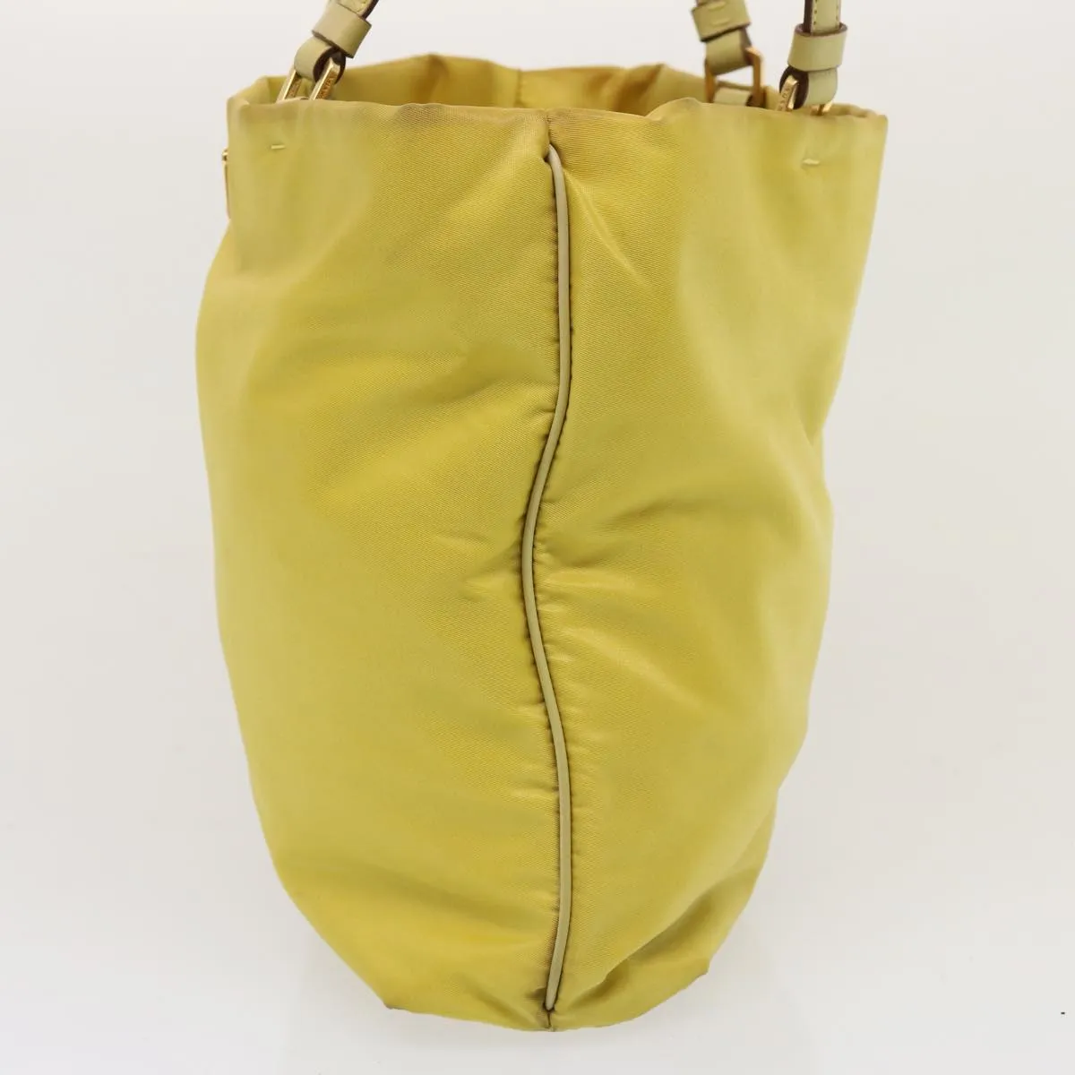 Trendy Inspired Prada Tote Bag Nylon Yellow Auth 73333