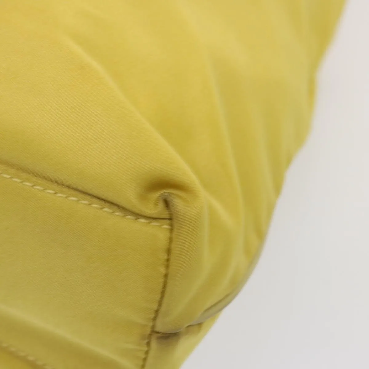 Trendy Inspired Prada Tote Bag Nylon Yellow Auth 73333