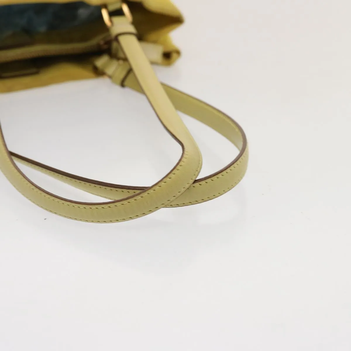 Trendy Inspired Prada Tote Bag Nylon Yellow Auth 73333