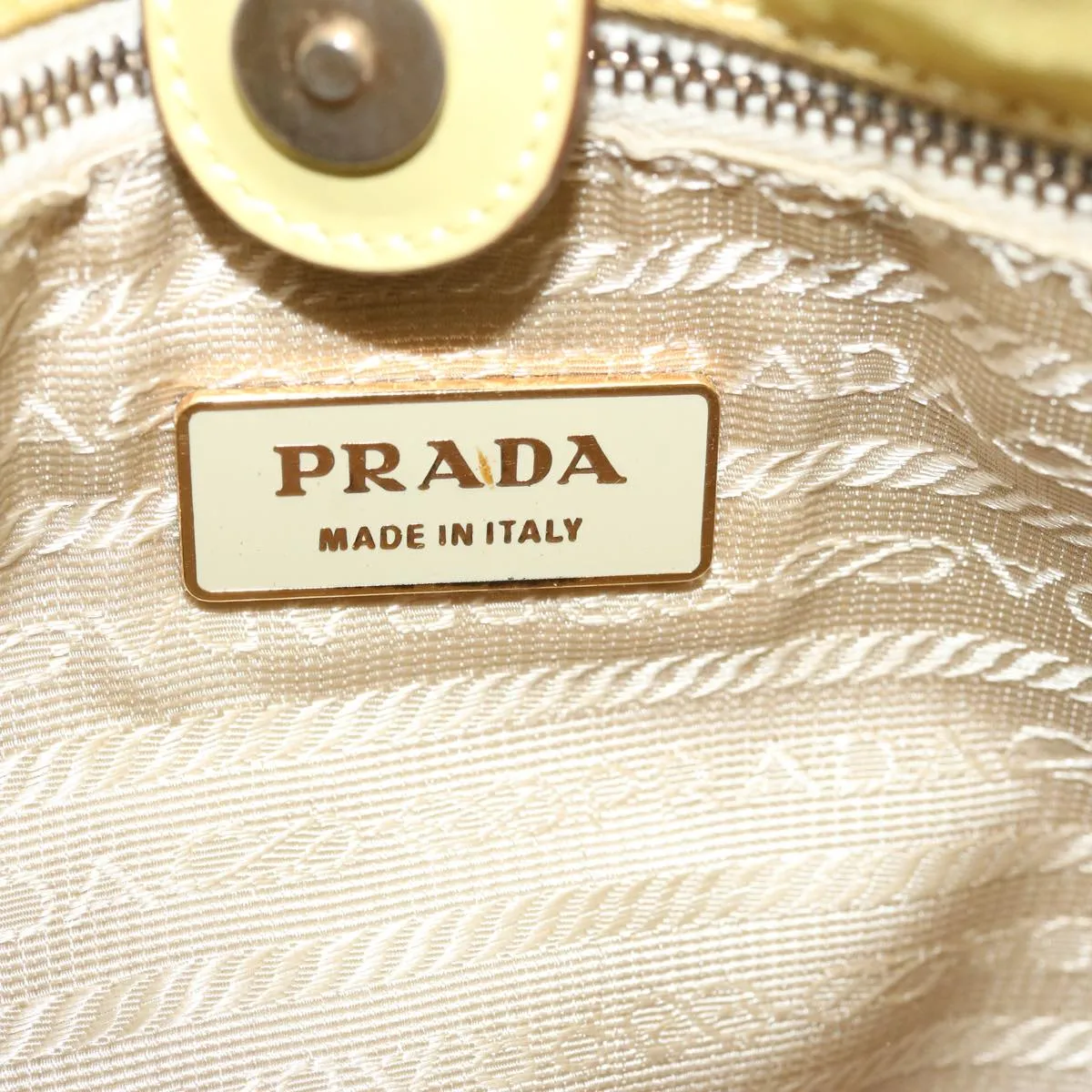 Trendy Inspired Prada Tote Bag Nylon Yellow Auth 73333