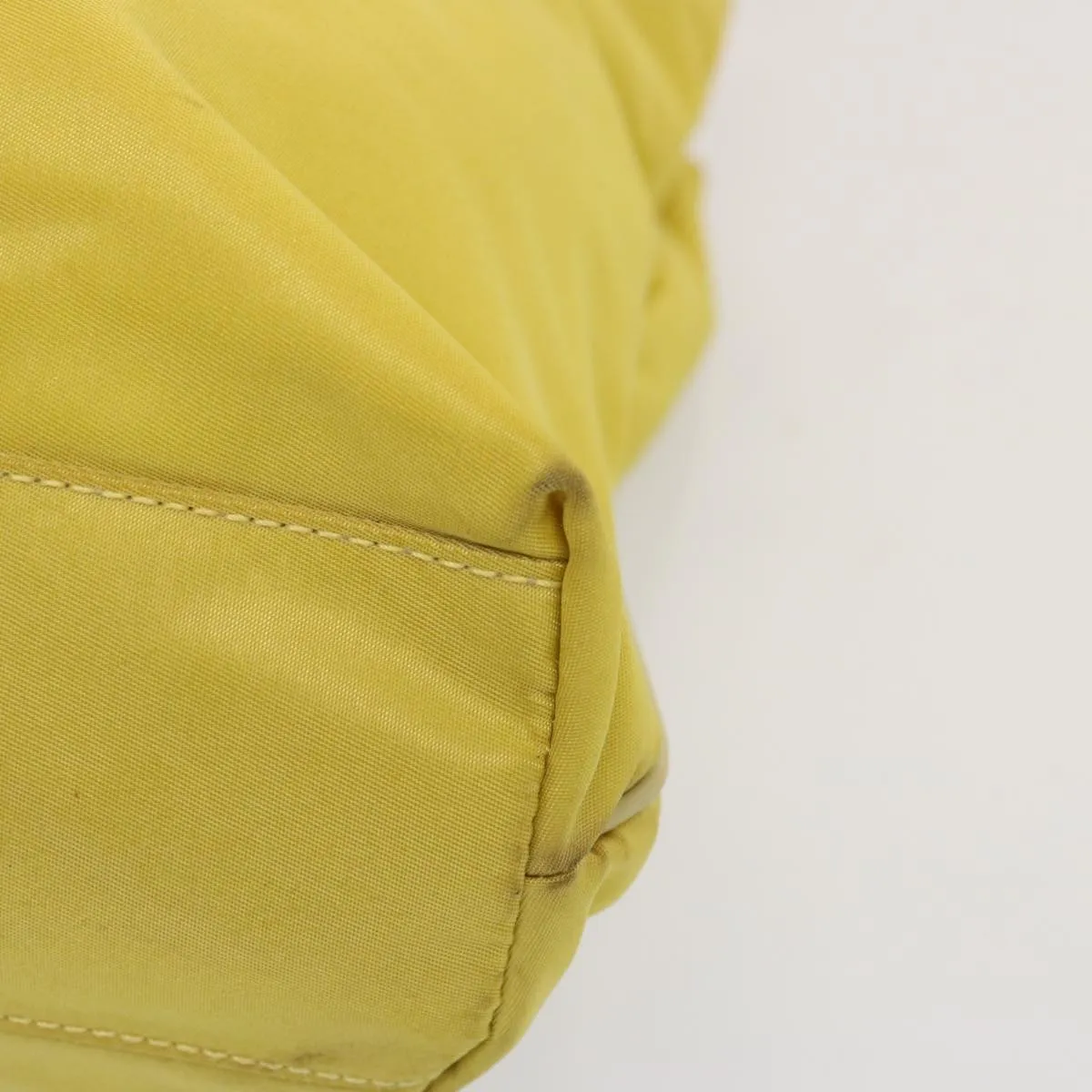Trendy Inspired Prada Tote Bag Nylon Yellow Auth 73333