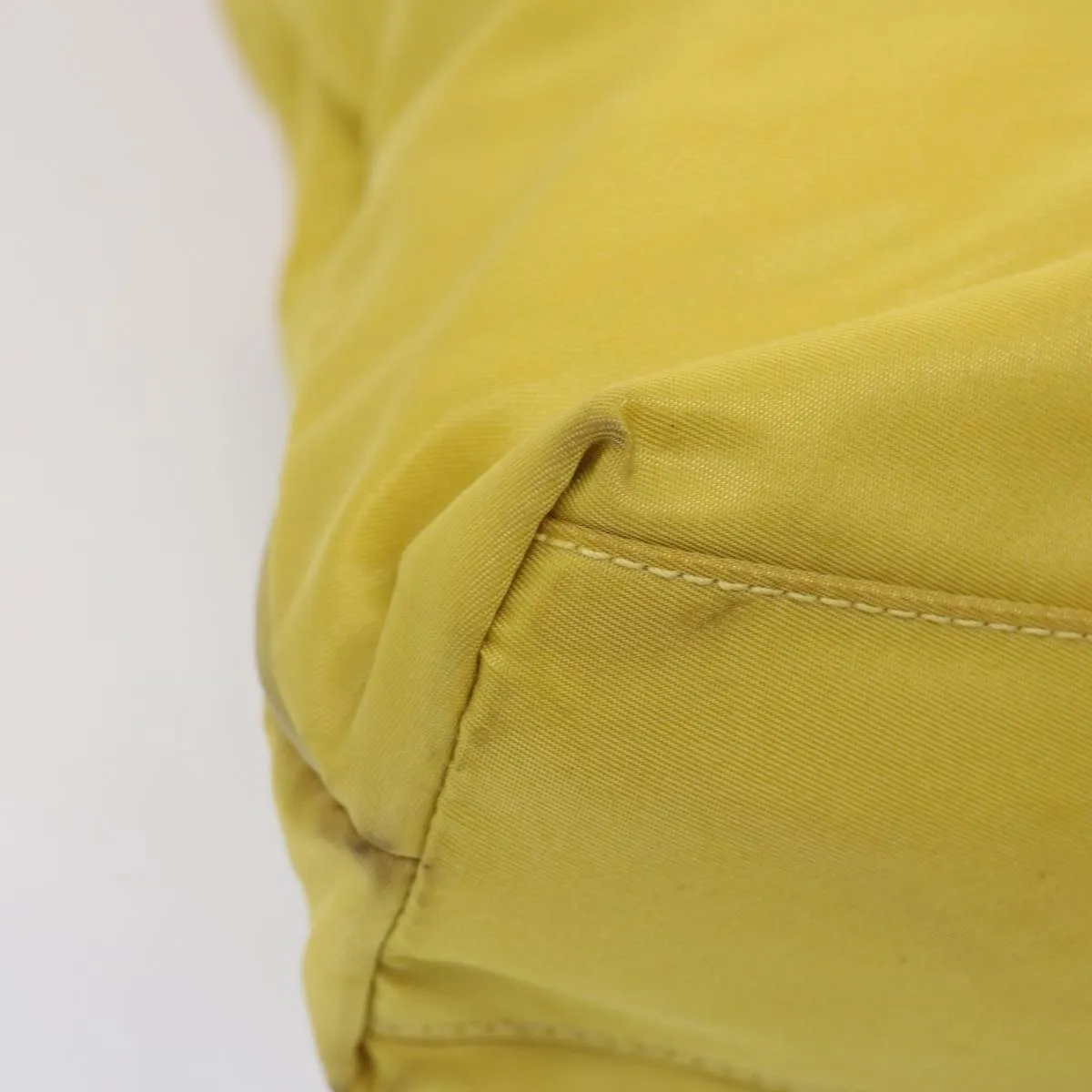 Trendy Inspired Prada Tote Bag Nylon Yellow Auth 73333