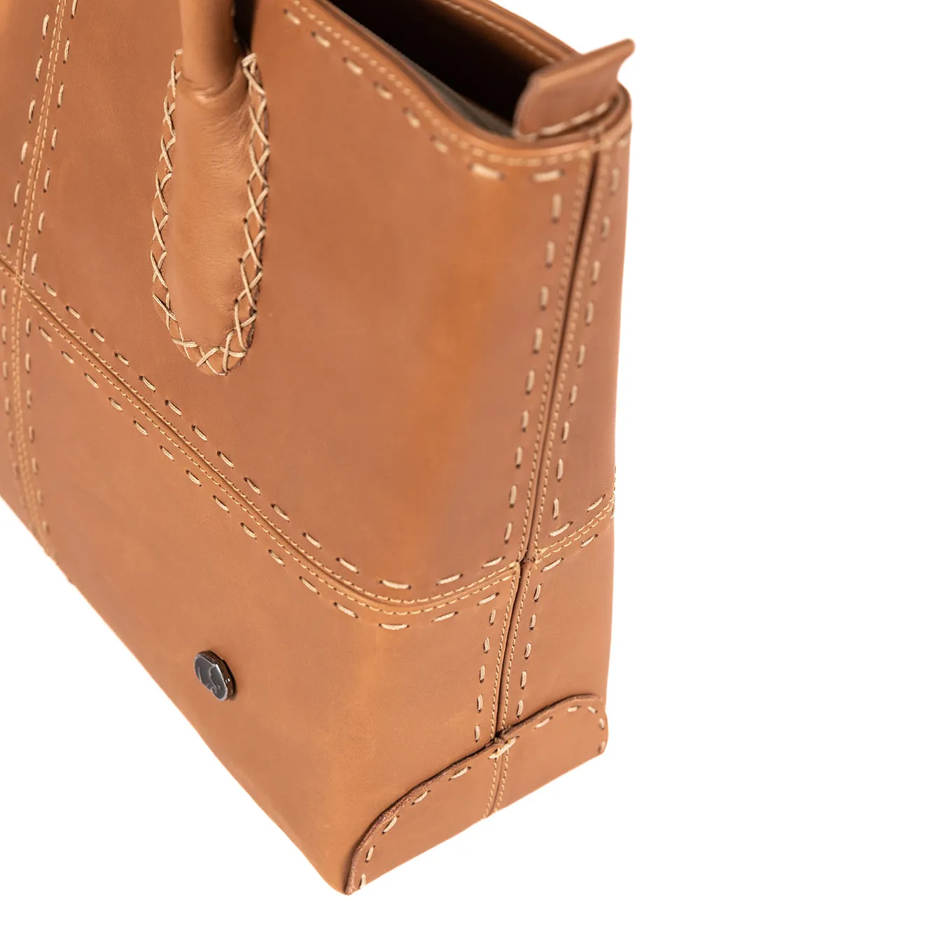 Vanessa : Ladies Leather Shopper Handbag in Hazel Relaxa