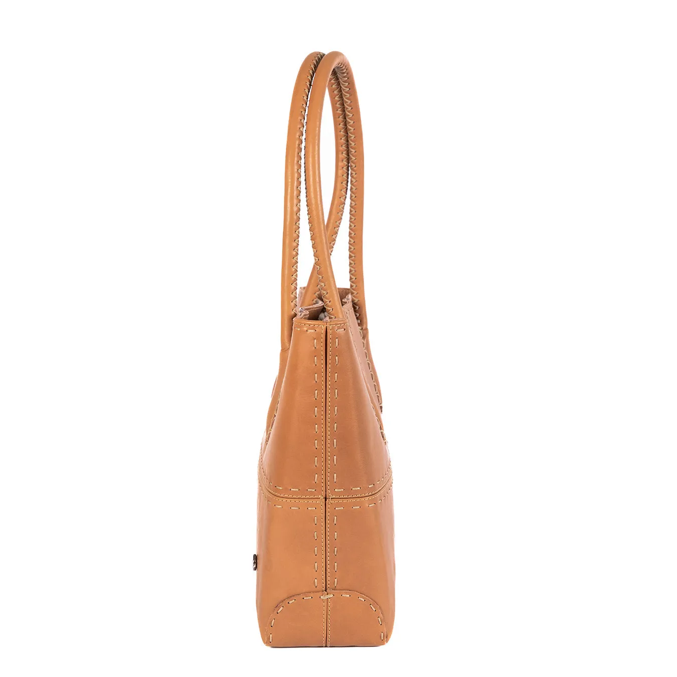 Vanessa : Ladies Leather Shopper Handbag in Hazel Relaxa