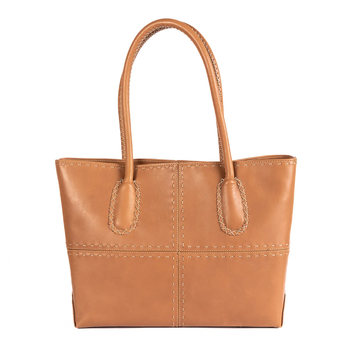 Vanessa : Ladies Leather Shopper Handbag in Hazel Relaxa