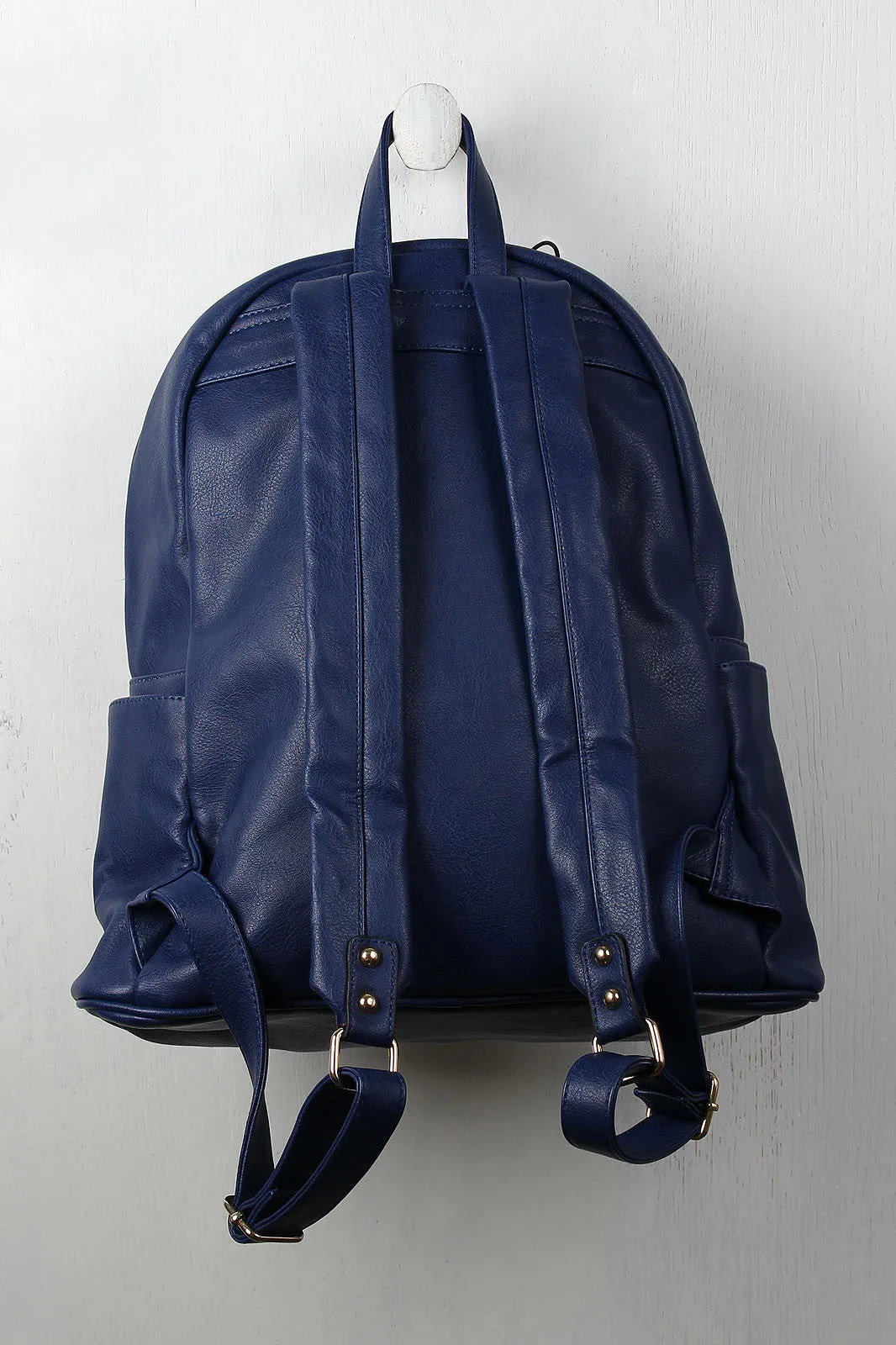 Vegan Leather Letterman Jacket Backpack