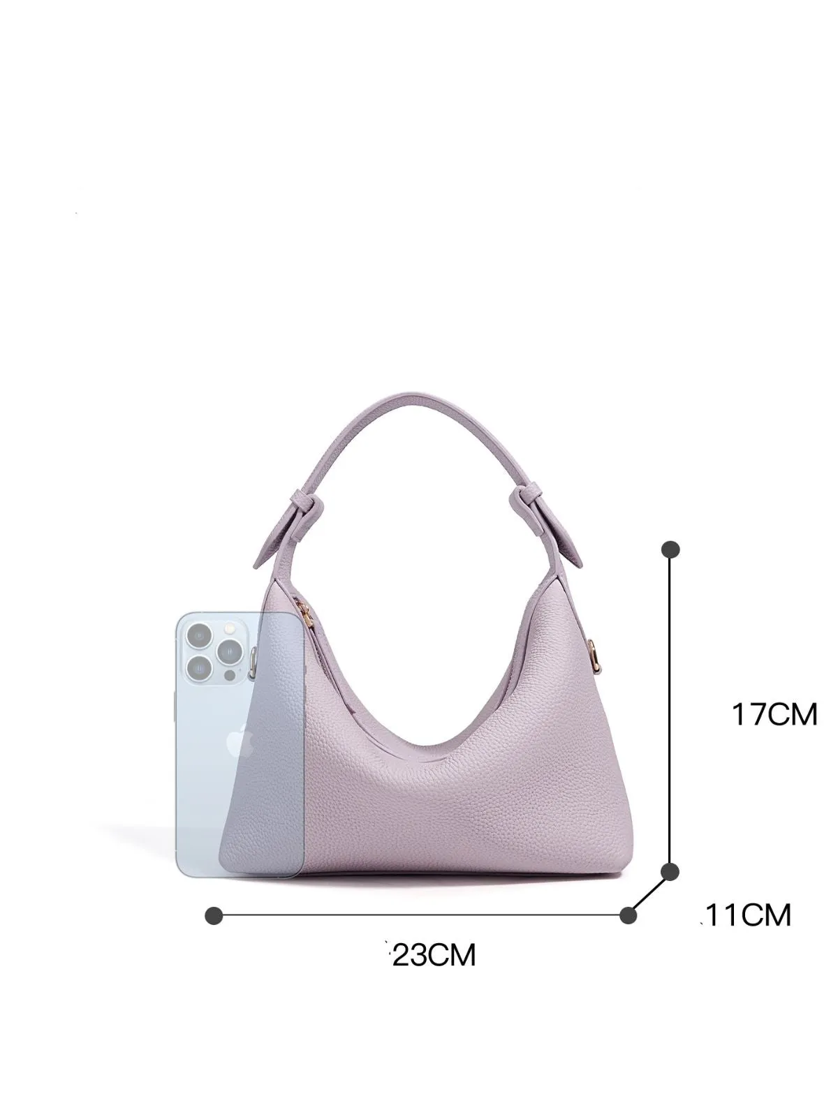 Versatile Moon Bag – Stylish Zip Closure Handbag