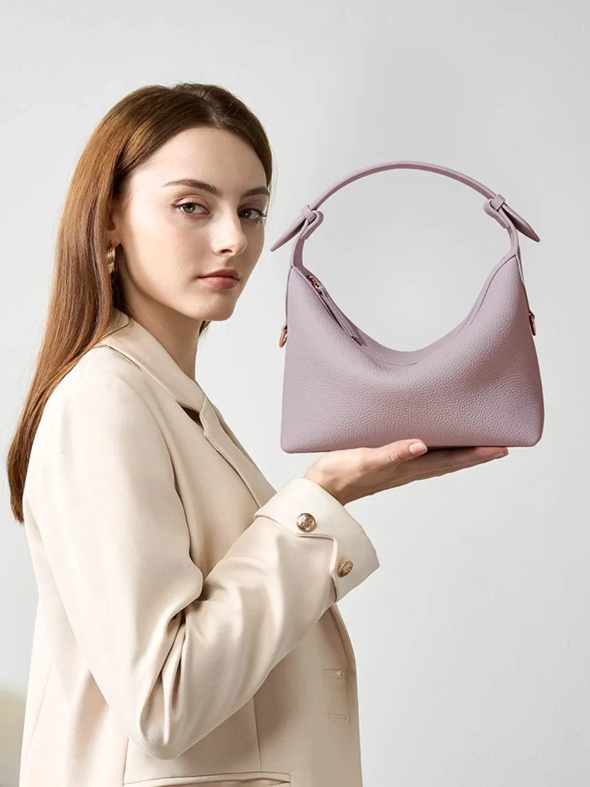 Versatile Moon Bag – Stylish Zip Closure Handbag
