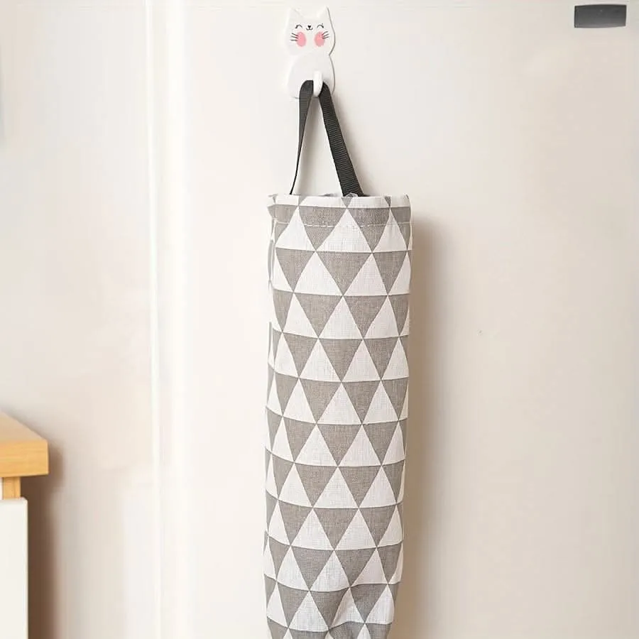 Wall-Mounted Garbage Bag Storage - Kitchen & Plastic Bag Organizer