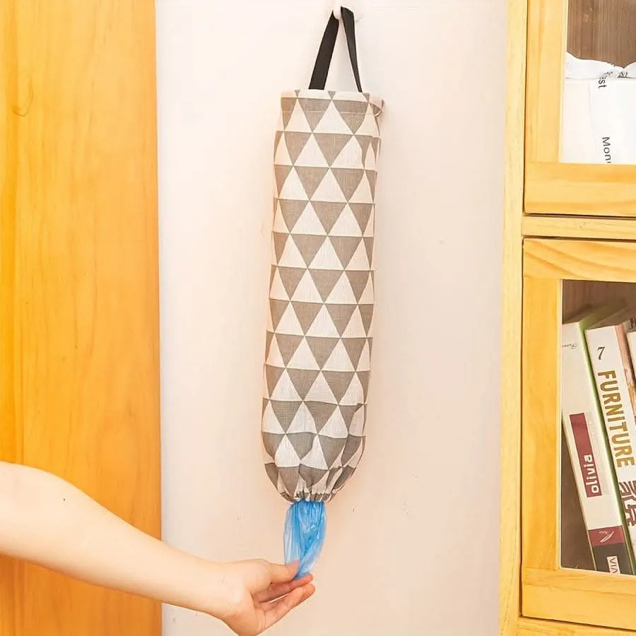 Wall-Mounted Garbage Bag Storage - Kitchen & Plastic Bag Organizer