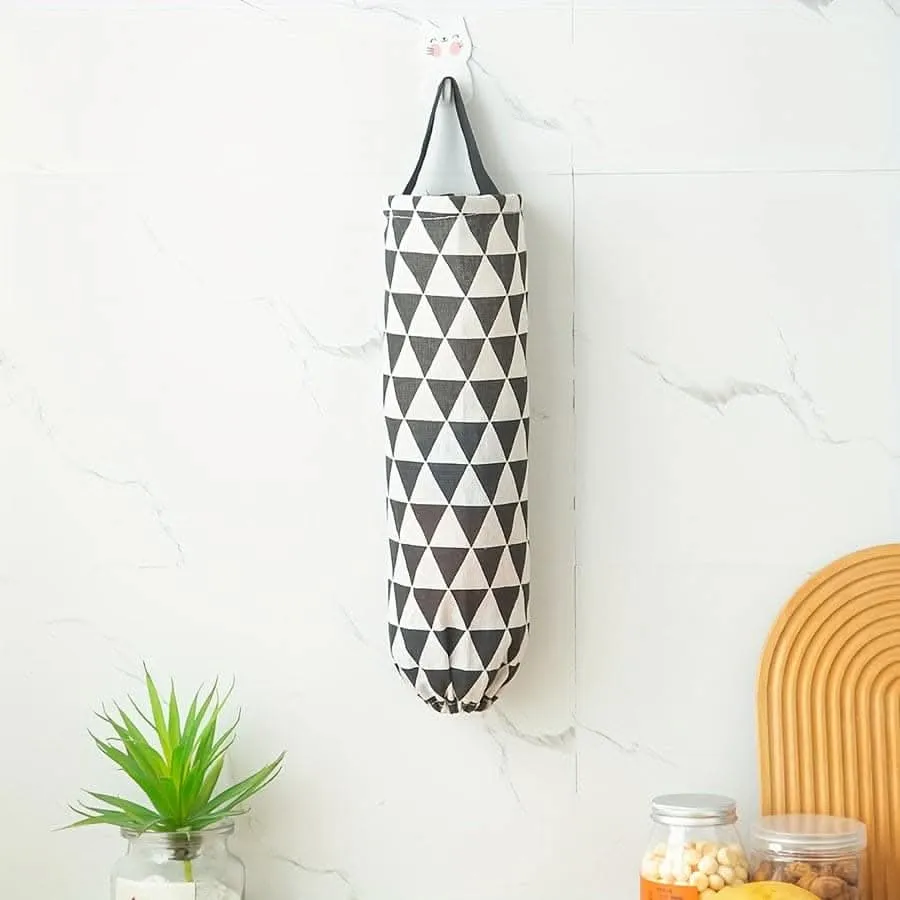 Wall-Mounted Garbage Bag Storage - Kitchen & Plastic Bag Organizer
