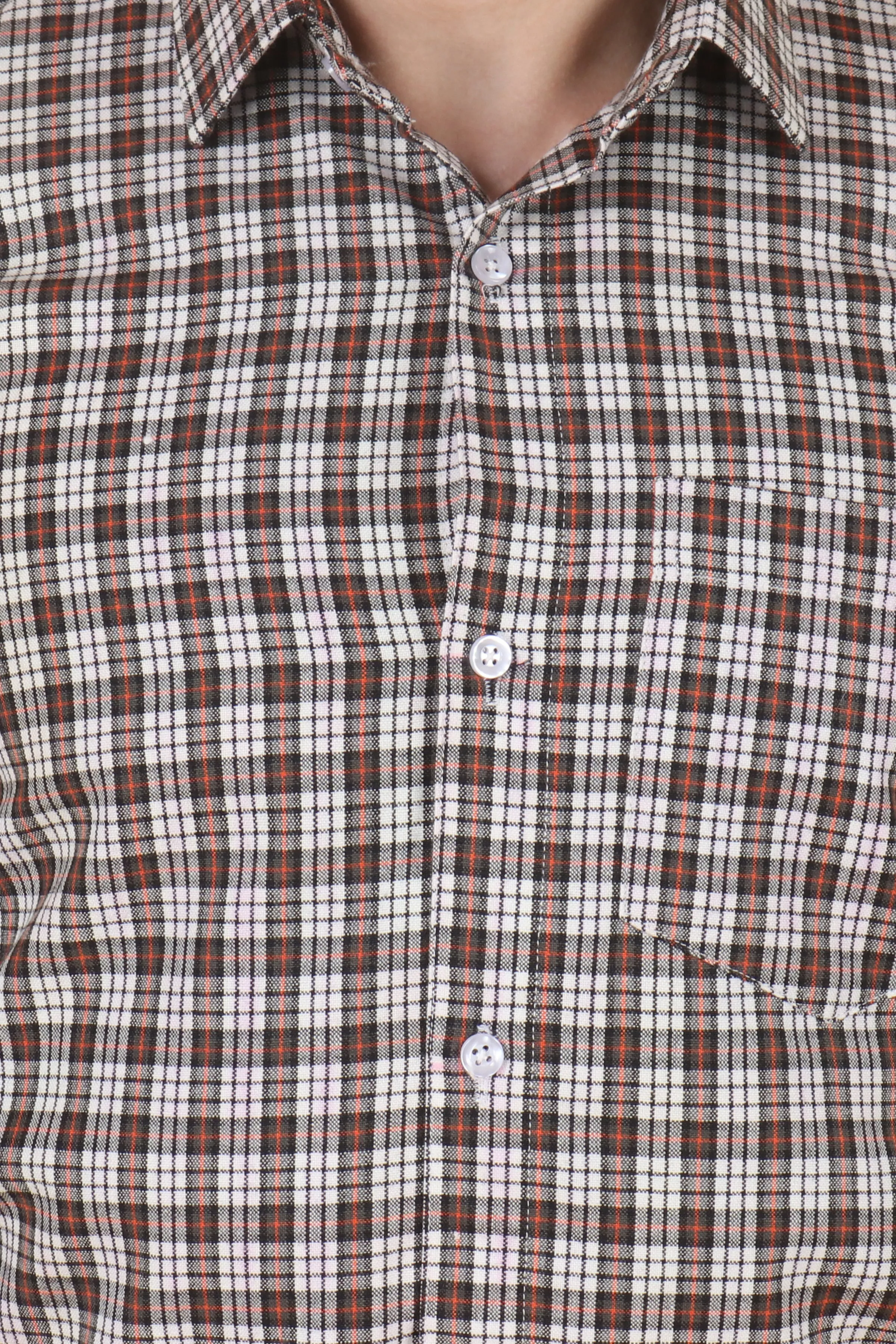 Walnut Checked Woollen Shirt