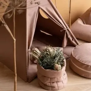 Warm Beige Toy Storage Bag