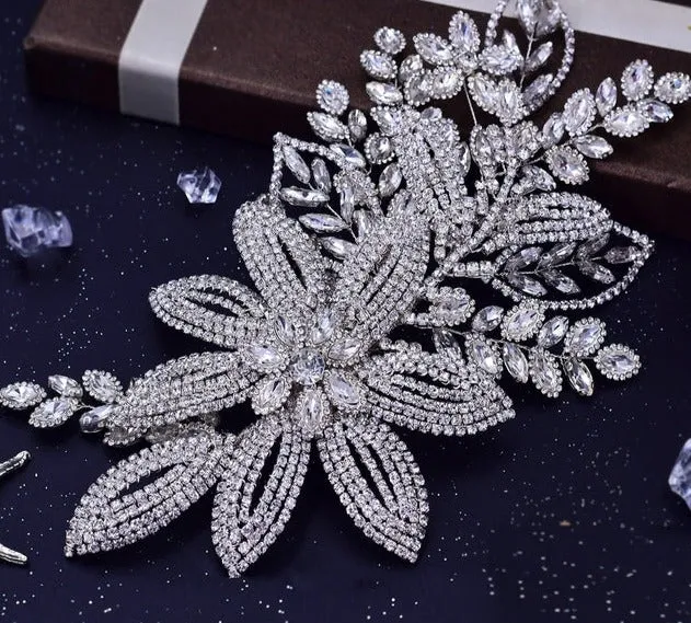 Wedding Hair Accessories Bridal Delicate Wire Headband Handmade Crystal Hair Accessories