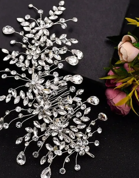 Wedding Hair Accessories Bridal Delicate Wire Headband Handmade Crystal Hair Accessories