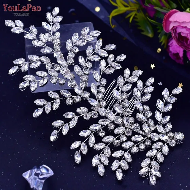 Wedding Hair Accessories Bridal Delicate Wire Headband Handmade Crystal Hair Accessories