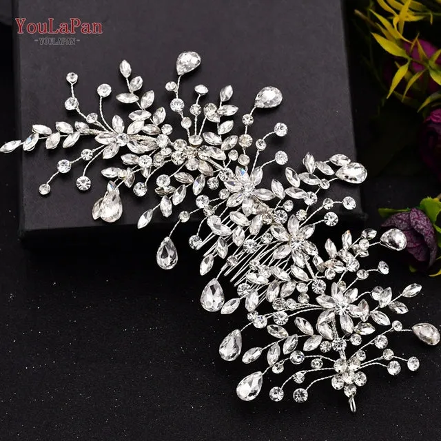 Wedding Hair Accessories Bridal Delicate Wire Headband Handmade Crystal Hair Accessories
