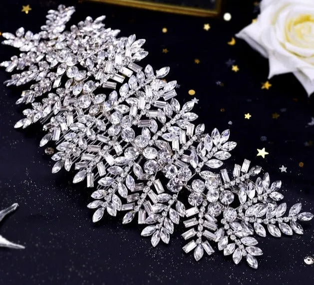 Wedding Hair Accessories Bridal Delicate Wire Headband Handmade Crystal Hair Accessories