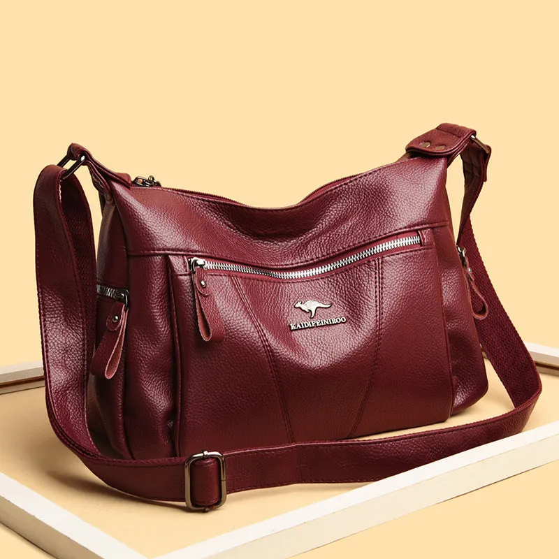 Women's Leather Versatile Trendy Shoulder Bag