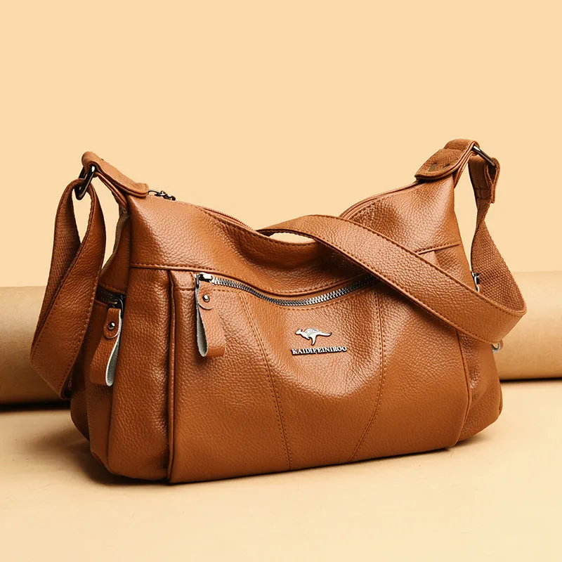 Women's Leather Versatile Trendy Shoulder Bag