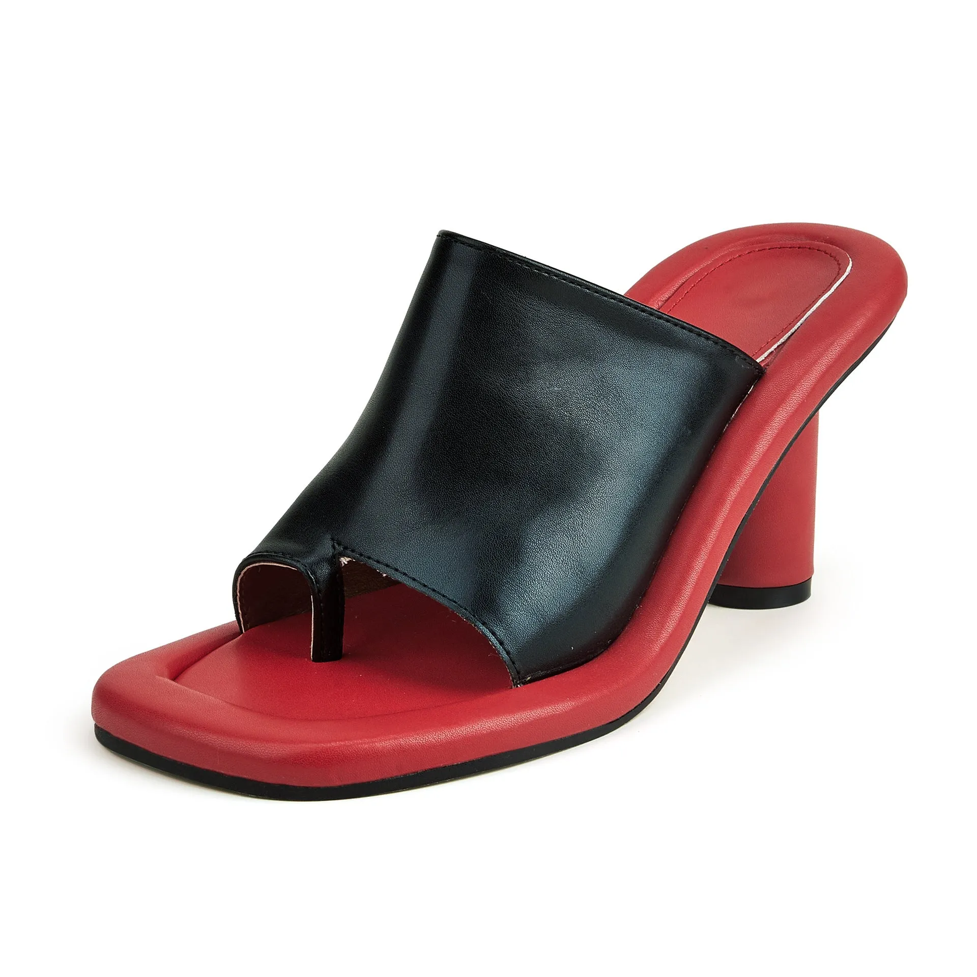 Women's Square Head Platform Flip-Flop High Heel Sandals