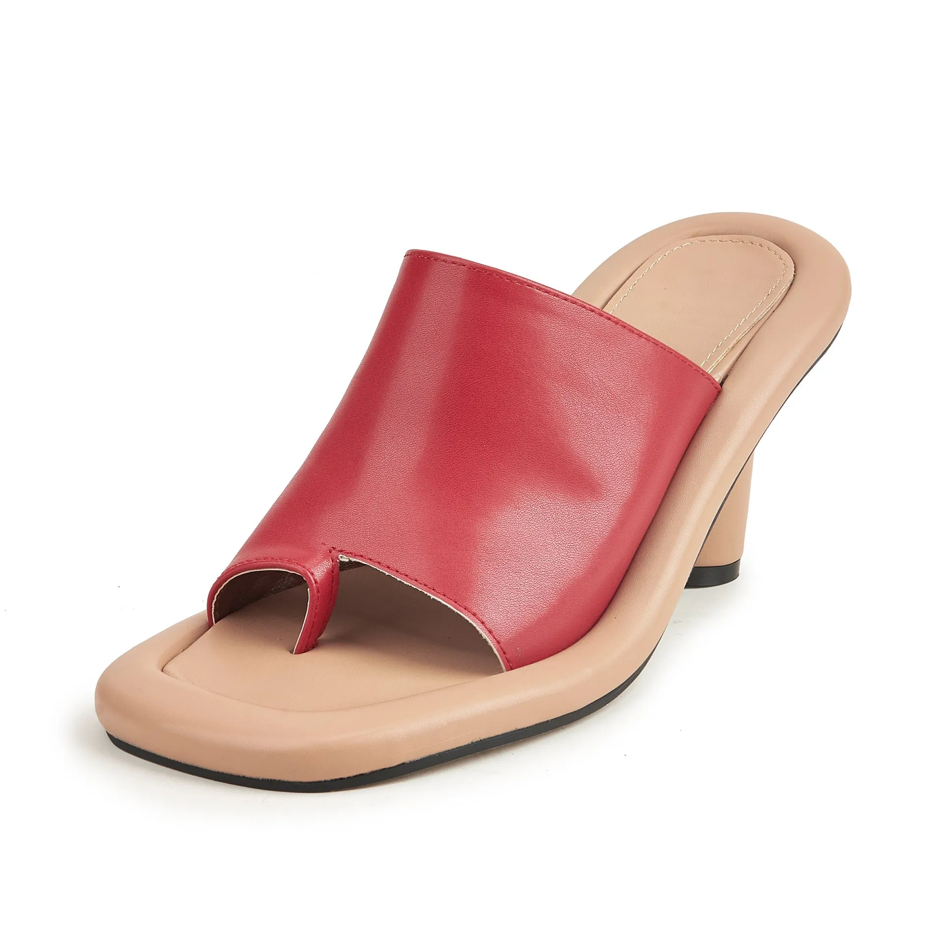 Women's Square Head Platform Flip-Flop High Heel Sandals